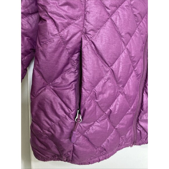 32 Degree Heat Down Puffe Quilt Jacket Size M Purple Women Zip Outdoors Feather - Picture 4 of 15